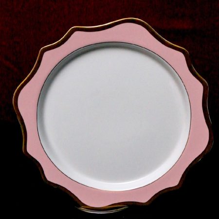 Pink sunflower charger plates