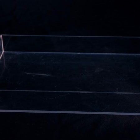 Gold handle transparent trays