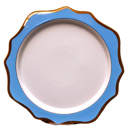 Blue sunflower charger plates