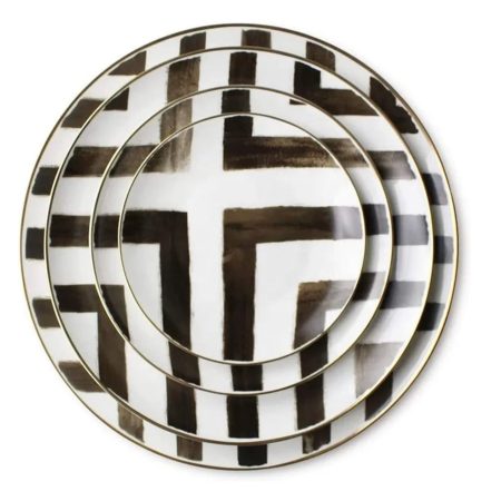 Zebra plates set