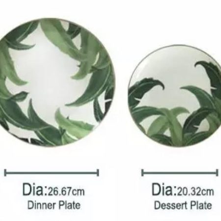Green banana plates