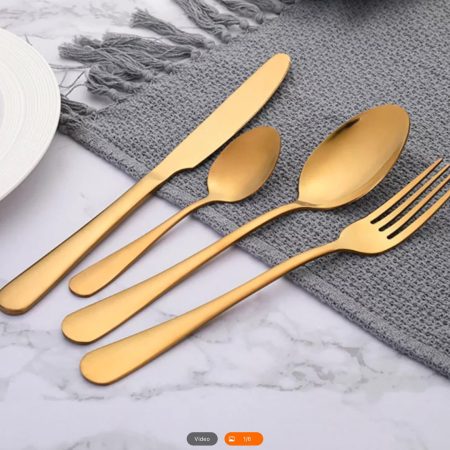 Gold cutleries